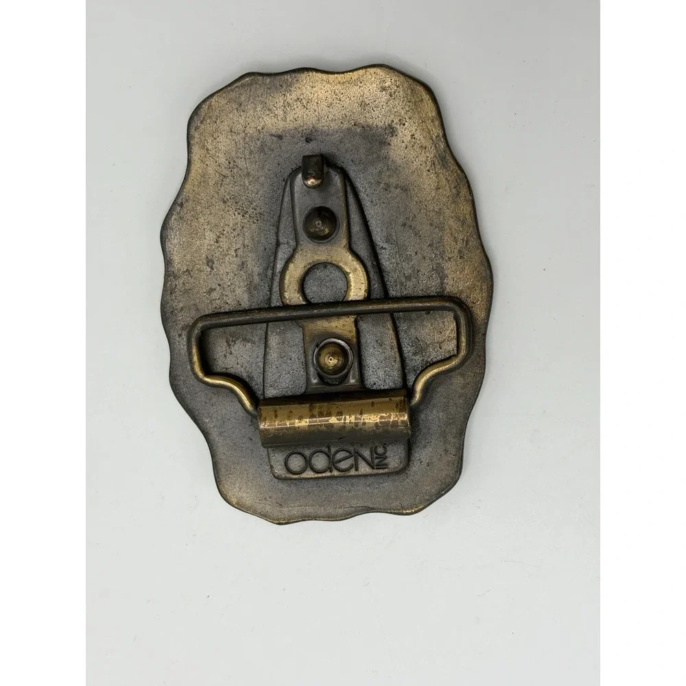 Oden Inc Brass Bronze Belt Buckle Name Don Personalized Western USA  Vintage